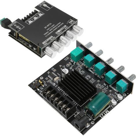Amplificateur Audio Puissant ZKMT21, Carte Ampli BT Stéréo Numérique 12-24V pour Enceintes 15-100W 4-8Ω (1/5)