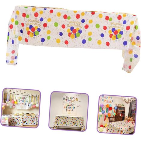 Nappe colorée 137 x 274 cm – Nappe rectangulaire réutilisable (lot de 5) (1/5)