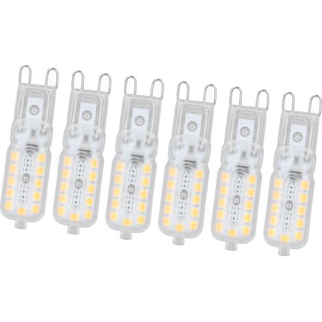 6er-Pack G9 5W LED-Lampen, dimmbar, warmweiß 3000K, für Decken-, Wand- und Tischleuchten, 220–240V (1/5)