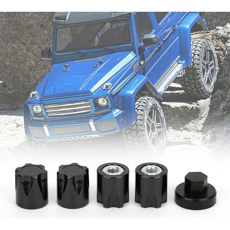 Bouchons de jante M4 pour Traxxas TRX4, Axial SCX10, D90, Tamiya - Lot de 4 pièces (1/4)