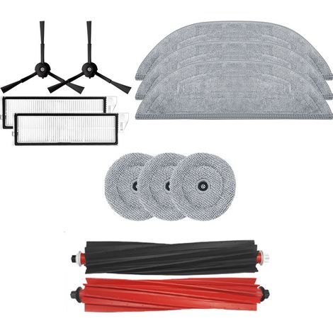 Adecuado para aspiradoras robot Roborock G20S, incluyendo cepillo principal/cepillo lateral/cepillo trasero/filtro/mopa/bolsa para el polvo. (1/5)
