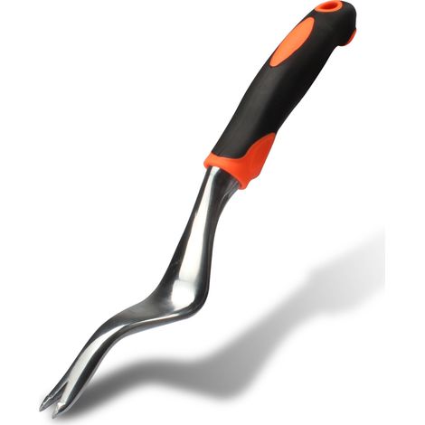 Ensemble d'outils de jardin : Contient divers outils tels que des gants, un sécateur, une truelle, une fourche à terre et un désherbeur.
