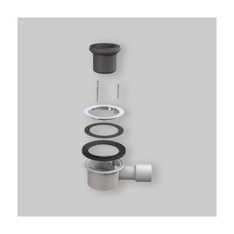 Piletta Doccia "Trigono" Ø 90 Senza Tappo Scarico 40/50