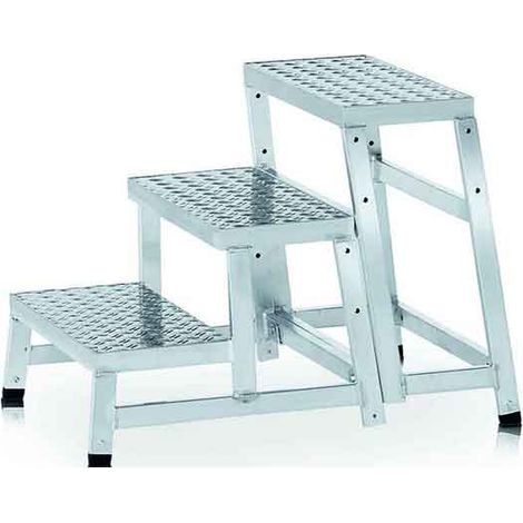 CENTAURE Marchepied industriel modulaire MODULO STEP 3 marches - hauteur de travail 2,60m