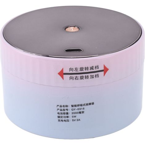 Outil de massage électrique à ventouses en ABS, appareil de massage Gua Sha portable et portatif, pour la maison, les voyages et le bureau (bleu).