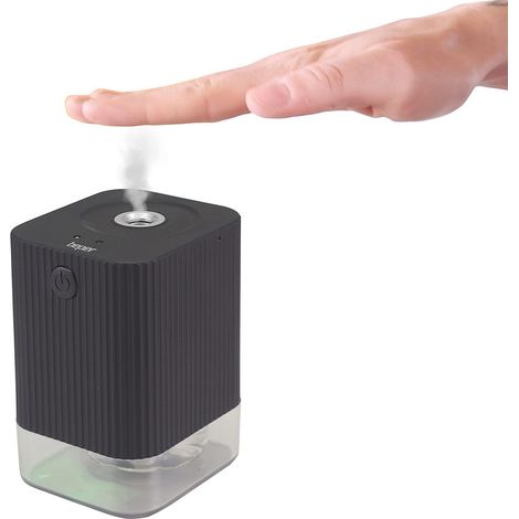 BEPER P201UTP011 Dispenser Nebulizzatore Disinfettante Mani e Oggetti, Capacità 120ml Contactless, Sensore Infrarossi, Batteria Ricaricabile, Cavo USB incluso, Nero (1/4)
