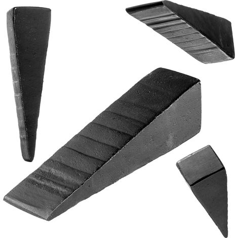 KADAX Holzspaltkeil aus Stahl, Spaltkeil, Manueller Keil, 22.5x6cm, 3 kg