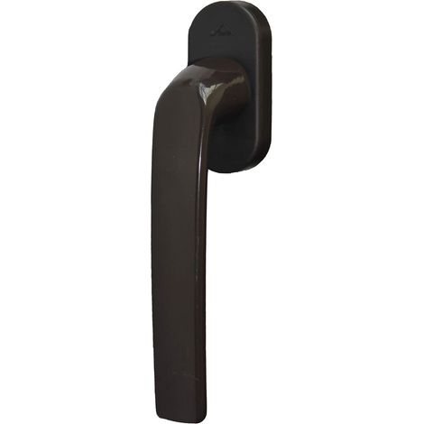 Roto Maniglia standard Samba per microventilazione con logo, marrone nerastro, lunghezza perno 43 mm (1/3)