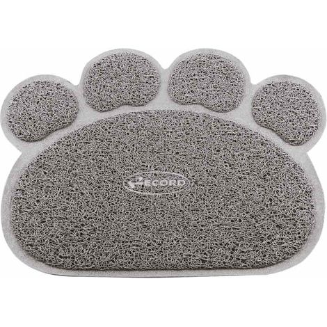Gris - Sous-main ou tapis de litière en pvc imperméable en forme de patte pour chiens et chats