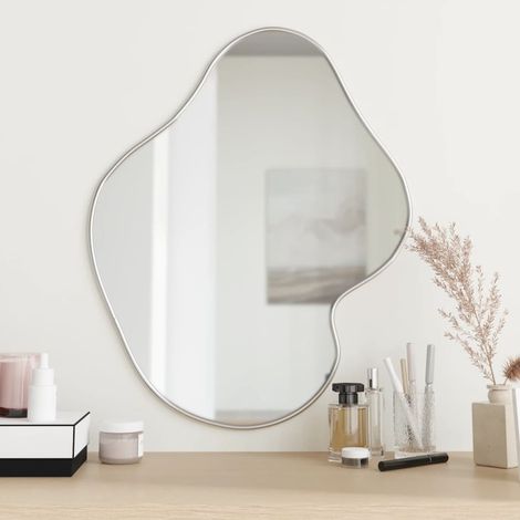 Miroir mural,Miroir déco Argenté 60x50 cm CFW19049 (1/5)