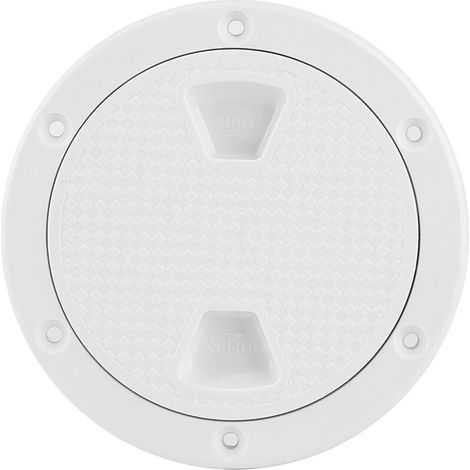 Couvercle de trappe d'inspection marine ABS 4 pouces, rond blanc anti-UV et résistant à la corrosion (1/5)