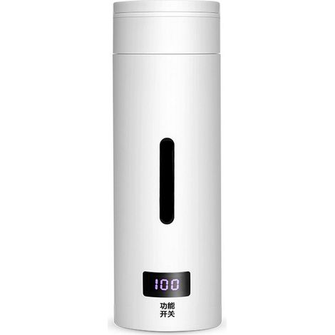 Bouilloire électrique portable 500 ml en acier inoxydable 304 avec isolation thermique, idéale pour les voyages et pour faire bouillir de l'eau. (1/5)