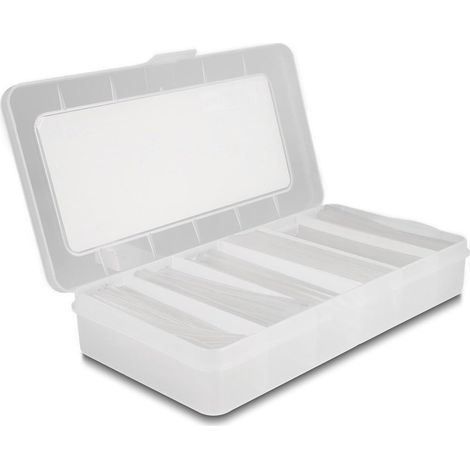 DELOCK SCHRUMPFSCHLAUCH SORTIMENTSBOX, 2:1, TRANSPARENT 196-TEILIG 20863