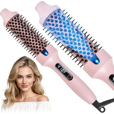 Hair dryer brush - Heated brush - Hot air hair dryer brush - Curling brush - Round brush - Negative ions - Dual voltage - Dual PTC - 6 temperature settings - Smooth hair - Salon-quality results - Redu (1/5)