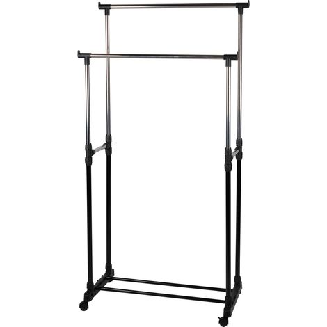 alpina Portant à vêtements Noir H155xl41xL75cm (1/5)