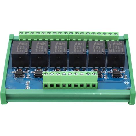 6-Kanal-Optokoppler-Isolationsrelaismodul, 5-V-Relaismodul, SPS-Signalverstärkerplatine (1/5)