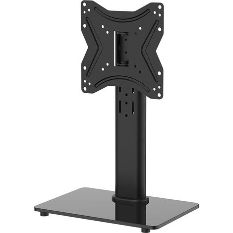 Support TV Pied pour Écrans 17-43 Pouces Courbes Plates Plasma OLED LCD LED, Support TV de Table avec Rotation et Hauteur Réglable, Jusqu'à 30 kg, VESA Max 200 x 200 mm (1/5)