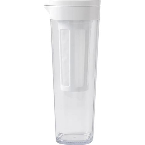 (Blanc) Bocal à infusion à froid portable de 1100 ml avec filtre, idéal pour les pique-niques et les boissons de camping (1/4)