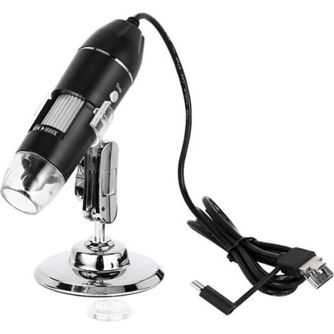 Microscope Numérique USB 1600X Portable pour Soudure et Réparation Téléphone avec LED