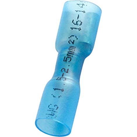Cosse faston RS PRO, 1.5 2.5 mm², 6 14 AWG, Isolé, Bleu (1/3)