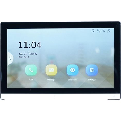 Videoportero con pantalla táctil TFT a color de 7 pulgadas, compatible con múltiples monitores, micrófono y altavoz integrados, montaje en pared, certificación CE y FCC. (1/5)