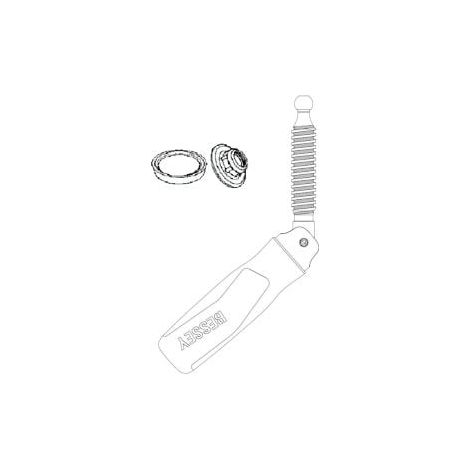Bessey poignée repliable avec plaque de pression interchangeable pour serre-joint tout acier GZ (portée 120 mm) - 3101958