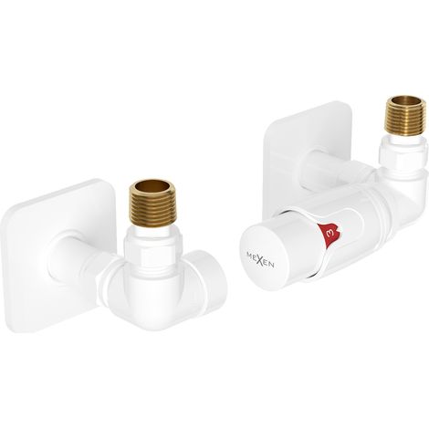 Mexen G00 conjunto termostático axial con cubierta S, blanco - W903-900-909-20 (1/3)
