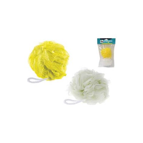 SPUGNA BAGNO BOLLE- - colore bianco e giallo - 6 pezzi XTRA