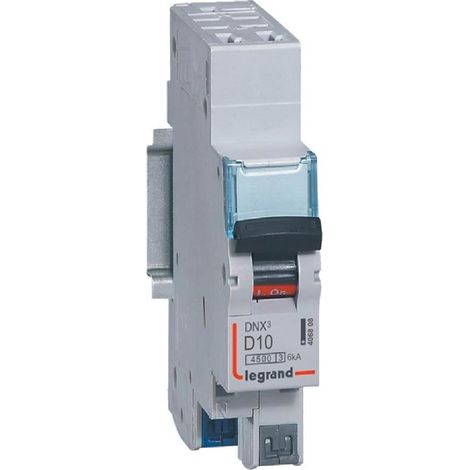 Modulaire Installatieautomaat DNX3 1P+N Karakteristiek D 10A 4.5kA Legrand LEG406808
