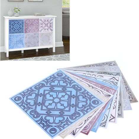 Lot de 10 autocollants muraux pour carrelage, imperméables et résistants à l'huile, auto-adhésifs, pour la décoration de la cuisine. (1/5)