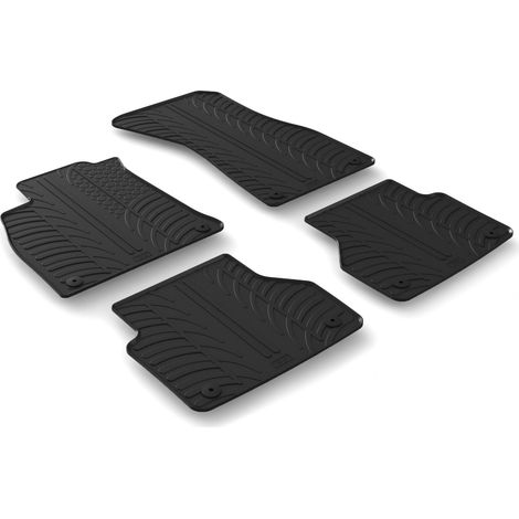 Set tappeti su misura in gomma - compatibile per  Audi A6 4p (07/1805/25) -  Audi A6 Avant (08/1804/25) -  Audi A7 Sportback (04/1804/25) -  Audi A6 Allroad (09/1909/24)