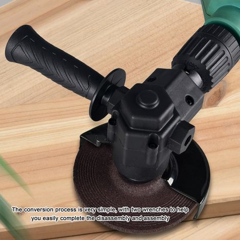 [JAMAIS UTILISÉ]Accessoire de modification pour perceuse électrique : transforme une perceuse électrique en meuleuse d'angle électrique grâce à ce kit d'accessoires pratique pour le bricolage à domici