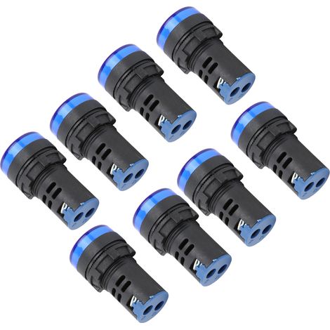 10Pcs Voyant LED Bleu AD16-22DS Haute Intensité pour Panneau de Commande 24V AC/DC