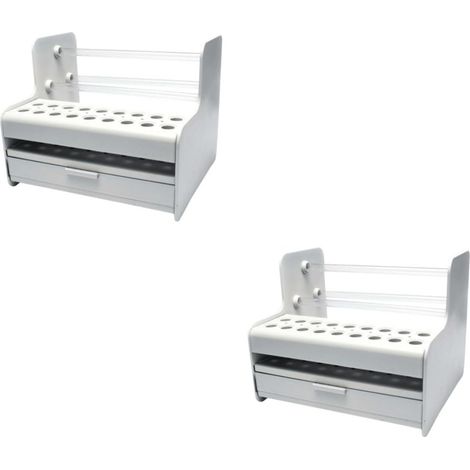2 soportes compactos para herramientas: organizador multiusos para alicates/destornilladores para banco de trabajo/escritorio.