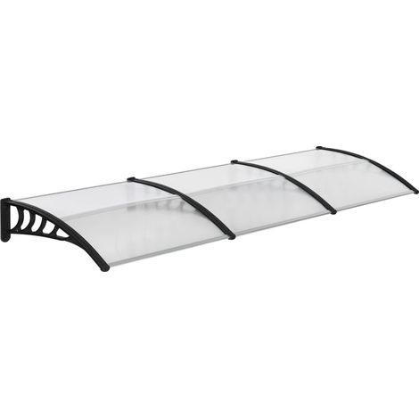 Toldo, paneles de policarbonato, resistente a la intemperie, transparente (1/2)