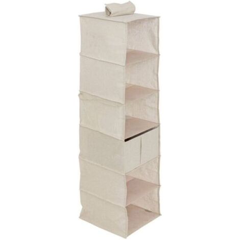 FENOPLASTICARangement chaussures groomy 6 cases avec panier beige 127x30cm - 5five (1/4)
