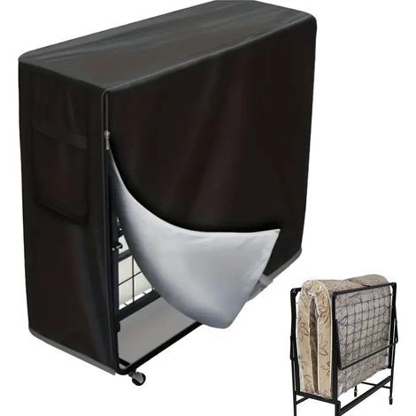 Housse de lit pliante, housse pour organisateur d'équipement de sport de garage,Housse de lit pliante Oxford 210D imperméable  Housse de lit pliante de voyage, housse de rangement pour lit pliant a (1/5)