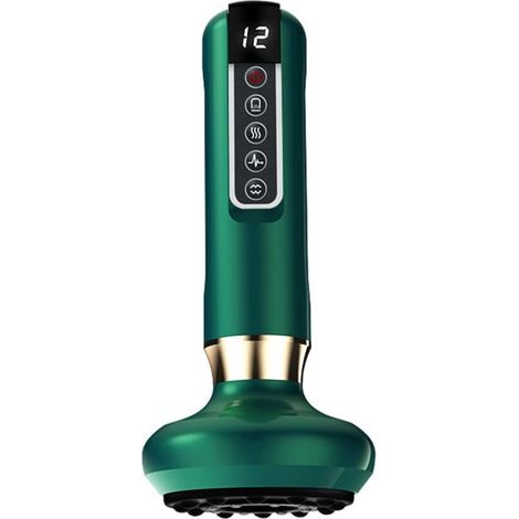 Ensemble de thérapie par ventouses électriques intelligentes - Appareil de massage Green Aqua, appareil de beauté, ventouses anti-cellulite, Guasha amincissant pour la santé