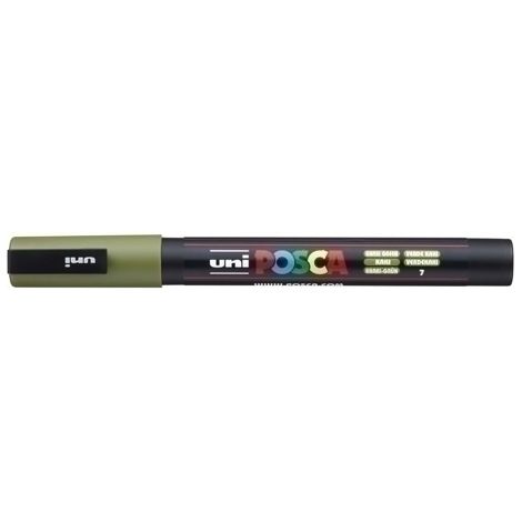 UNIBALL MARCADOR POSCA PC-3M PUNTA CÓNICA 0,9 - 1,3 MM VERDE KAKI
