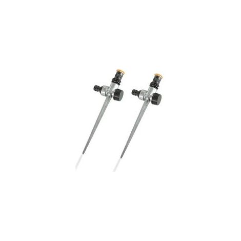 Set mit 2 Rasensprengern zur Gartenbewässerung, 360-Grad-Bewässerungssystem, verstellbare runde Düse für Garten, Rasen, Pflanzen, Rasensprenger für kleine Flächen (1/5)