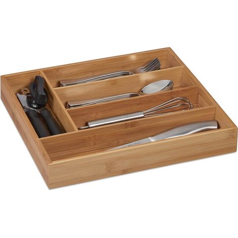 Bestekbak Bamboe - Chargeur en bambou 36 x 26 cm 5 pièces (1/5)