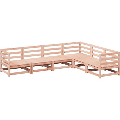 Maison Exclusive - 6-tlg. Garten-Sofagarnitur Massivholz Douglasi