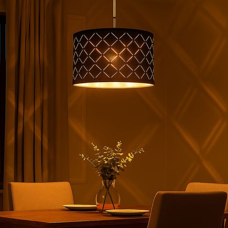 Hänge Leuchte Wohn Schlaf Zimmer Beleuchtung Decken Lampe grau silber im Set inkl. LED Leuchtmittel (1/5)