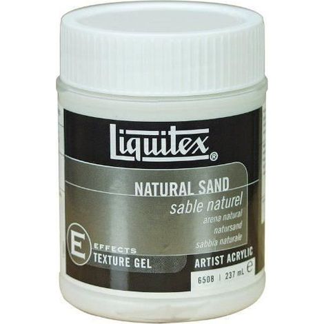 Gel de texture - LIQUITEX - Sable naturel - 237 ml - Effet brillant - Pour surfaces personnalisées (1/4)