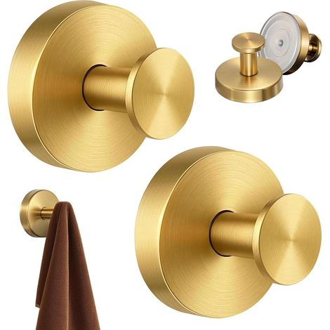 Pack of 2 Suction Cup Hooks, Suction Cup Hooks with Suction Cup, Removable, No Drilling, Suction Hooks, Extra Strong, 6 x 6 x 4.5 cm, Reusable Suction Cups for Kitchen, Bathroom, Smooth (1/5)