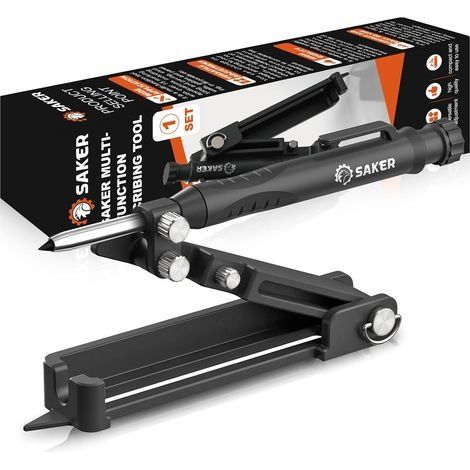 Crayon de traçage multi-usages léger en alliage d'aluminium – Traitement anodique – Pour carrelage, murs à colombages, mobilier intégré