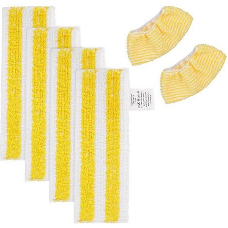 Tampons de Nettoyage Vapeur pour Karcher EasyFix SC2 SC3 SC4 - Jaune (1/5)