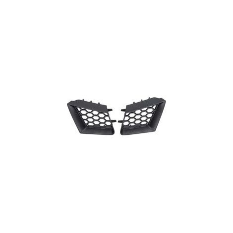 Lot De 2 Pare-Chocs Avant, Grille De Calandre,Calandre De Voiture, Grille Supérieure Gauche Droite Noir Brillant De Remplacement Pour Seat Ibiza Cordoba 6l 2002‑2009