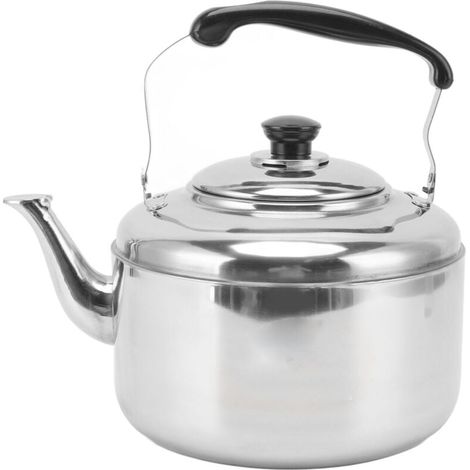 Bouilloire Sifflante Grande Capacité 5 5L Acier Inoxydable Poignée Confortable Cuisinière Gaz et Induction (1/4)
