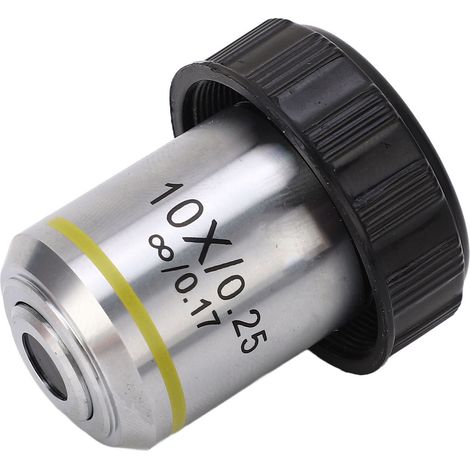 195 Biologisches Mikroskop Achromatische Objektivlinse Optisches Glas 20,2 mm RMS Gewinde 10X Unendlich Biologisches Objektiv (1/5)